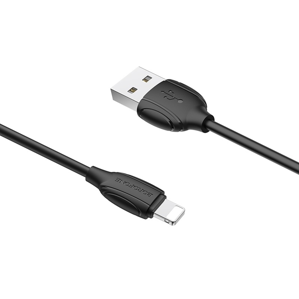 USB კაბელი BOROFONE BX19 Benefit charging data cable for Lightning 1m Black