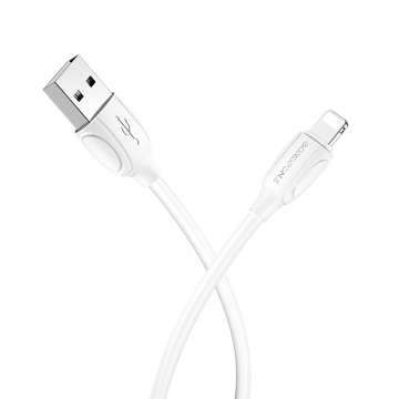 USB კაბელი BOROFONE BX19 Benefit charging data cable for Lightning 1m White