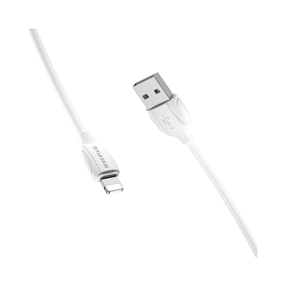 USB კაბელი BOROFONE BX19 Benefit charging data cable for Lightning 1m White