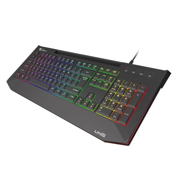 კლავიატურა Genesis Lith 400 Gaming Keyboard LITH 400 RGB Blacklight Black