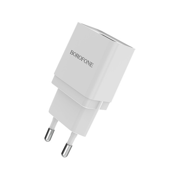 მობილურის დამტენი BOROFONE BA19A Nimble single port charger(EU) White