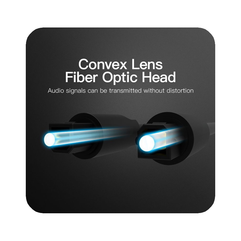 აუდიო კაბელი VENTION BAEBF Optical Fiber Audio Cable 1M Black
