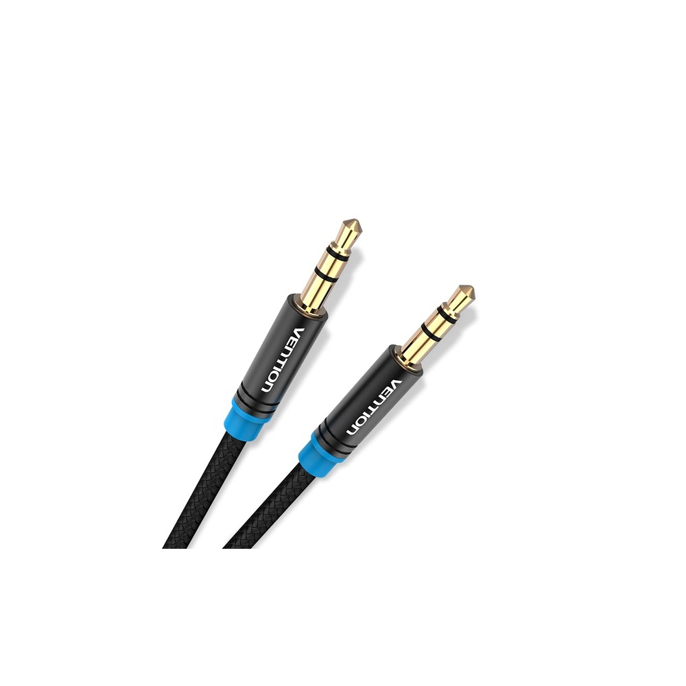 აუდიო კაბელი VENTION P350AC050-B-M 3.5mm Male to Male Audio Cable 0.5M Black