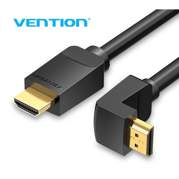 HDMI კაბელი VENTION AAQBH HDMI Right Angle Cable 270 Degree 2M Black