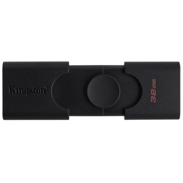 USB ფლეშ მეხსიერება Kingston DTDE/32GB 32GB USB 3.2+Type-C DT Duo Balck