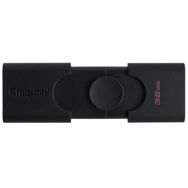 USB ფლეშ მეხსიერება Kingston DTDE/32GB 32GB USB 3.2+Type-C DT Duo Balck