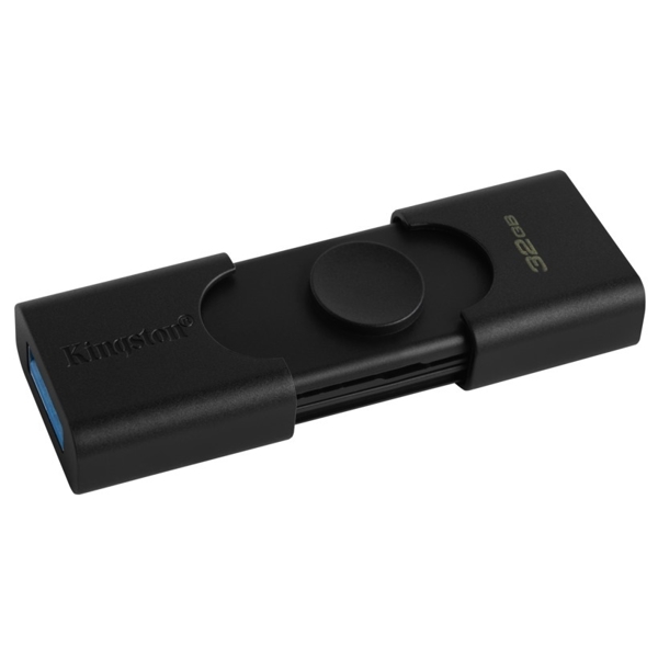 USB ფლეშ მეხსიერება Kingston DTDE/32GB 32GB USB 3.2+Type-C DT Duo Balck