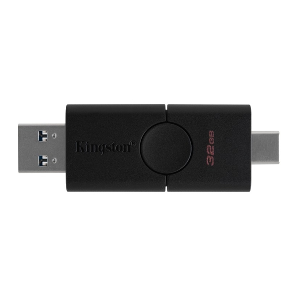 USB ფლეშ მეხსიერება Kingston DTDE/32GB 32GB USB 3.2+Type-C DT Duo Balck