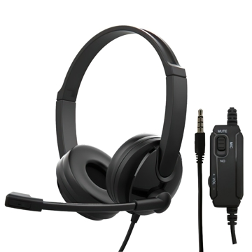 ყურსასმენი 2E 2E-CH12SJ PC Headset CH12, On-Ear, 3.5mm Black