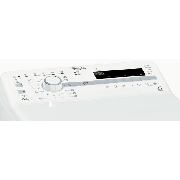 სარეცხი მანქანა Whirlpool TDLR 60210 6Kg 1200 RPM, A+++, Big Display White