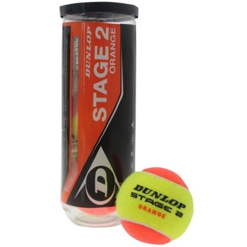 Dunlop 622DN601339 STAGE 2, 3Pcs, Tennis Ball, Green/Orange