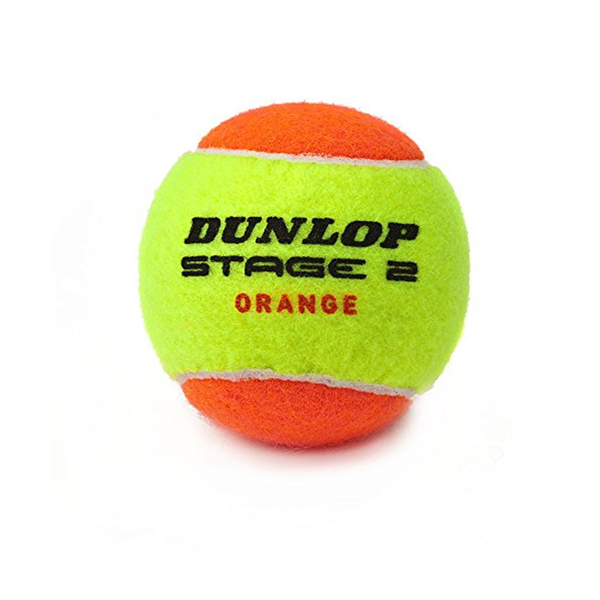 ჩოგბურთის ბურთი Dunlop 622DN601339 STAGE 2, 3Pcs, Tennis Ball, Green/Orange