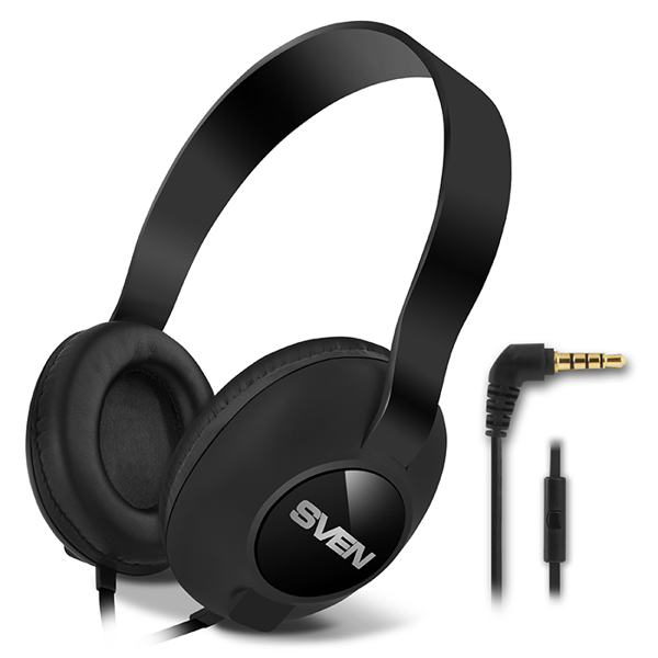 ყურსასმენი SVEN AP-310M, headphone with microphone black