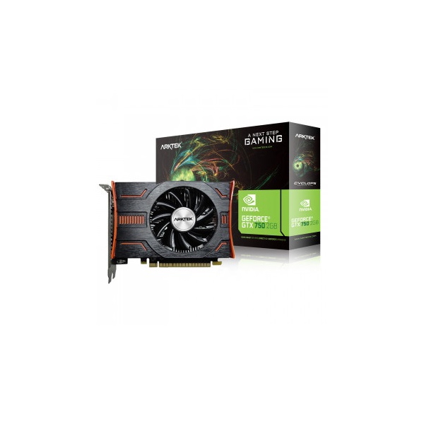 ვიდეო დაფა ARKTEK AKN750D5S2GH1, Geforce GTX750 2GB GDDR5 2048MB, 128bit, HDMI, DVI, VGA