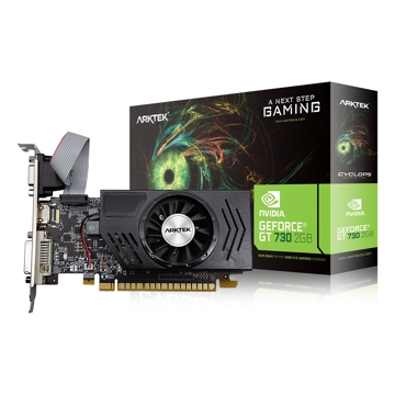 ARKTEK AKN730D3S2GL1, GeForce GT730 2048MB DDR3 2GB, PCI Express 128Bit, HDMI, DVI, VGA