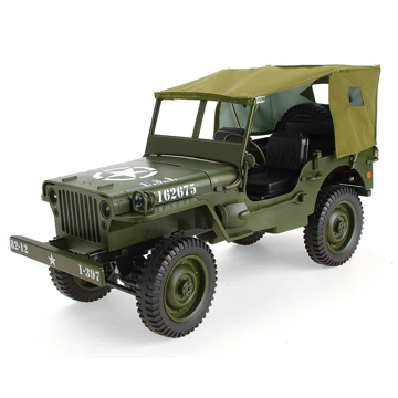 სათამაშო მანქანა JJRC Q65 4WD 2.4G High Frequency RC Off-road Car Army Green with cover