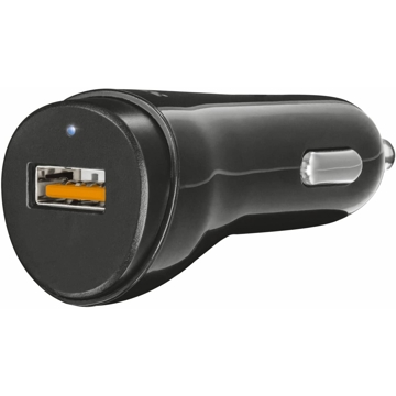 მანქანის დამტენი TRUST Ultra Fast USB Car Charger with QC3.0 and auto-detect Black