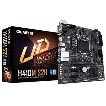 დედა დაფა GIGABYTE GGH410M-S2H LGA1200, 2 x DDR4 DIMM, 1 x M.2, D-Sub port, DVI-D port. HDMI