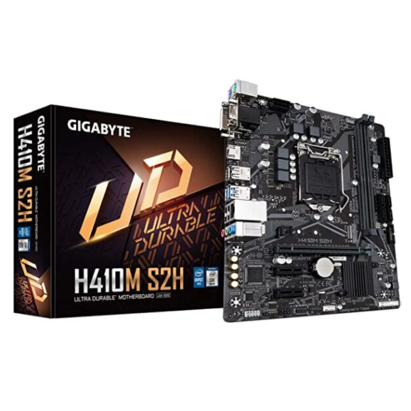 დედა დაფა GIGABYTE GGH410M-S2H LGA1200, 2 x DDR4 DIMM, 1 x M.2, D-Sub port, DVI-D port. HDMI