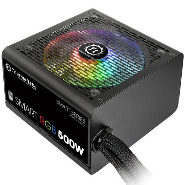 კვების ბლოკი Thermaltake PS-SPR-0500NHSAWE-1, RGB, 500W, 80 Plus, Power Supply, Black