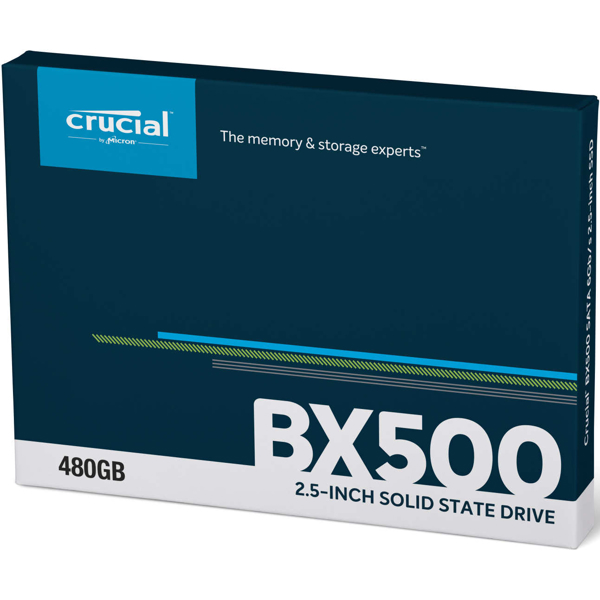 მყარი დისკი Crucial CT480BX500SSD1T BX500 480GB 3D NAND SATA 2.5'' SSD Tray