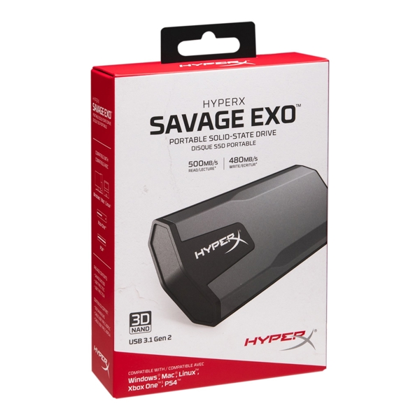 მყარი დისკი Kingston HyperX Savage EXO External SSD SHSX100/480G