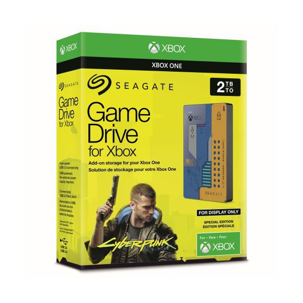 გარე მყარი დისკი Seagate 2TB Game Drive for Xbox One CyberPunk 2077 Edition