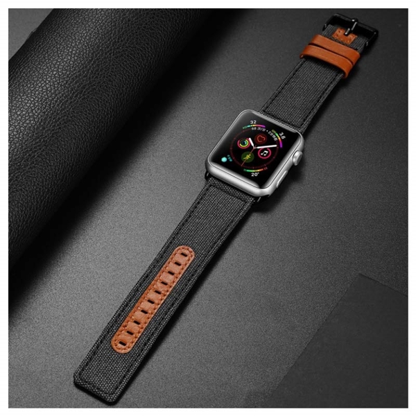 სმარტ საათის სამაჯური DUX DUCIS Leather Strap for Apple Watch Series 6, SE, 5, 4 (40mm)/Series 1,2,3 (38mm)