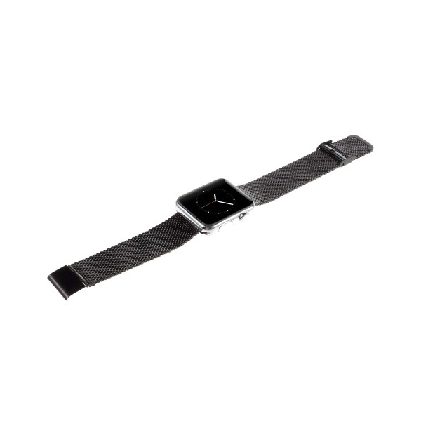 სმარტ საათის სამაჯური Metal Woven Strap for Apple Watch Series 6, SE, 5, 4 (44mm)/Series 1,2,3 (42mm) Black