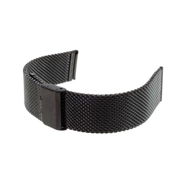 სმარტ საათის სამაჯური Metal Woven Strap for Apple Watch Series 6, SE, 5, 4 (44mm)/Series 1,2,3 (42mm) Black