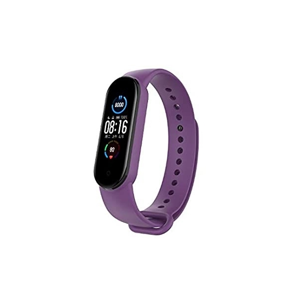 სმარტ საათის სამაჯური Xiaomi Mi Band 5 Silicone Strap Replacement Dark Purple