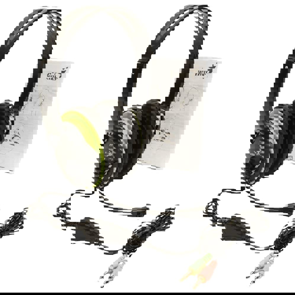 ყურსასმენი Genius HS-400A Headphone Black/Green