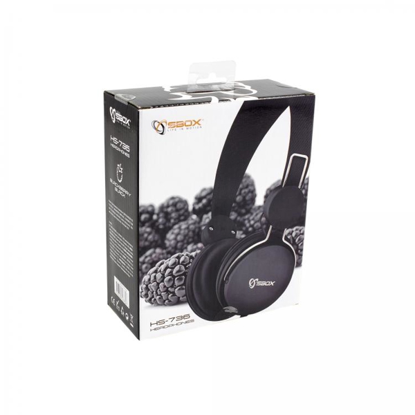 ყურსასმენი SBOX HS-736 Headphones Black