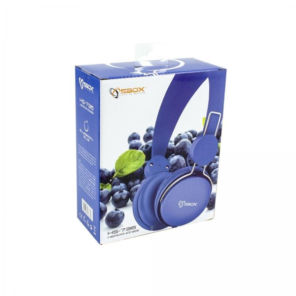 ყურსასმენი SBOX HS-736 Headphones Blue