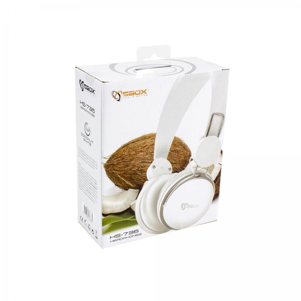 ყურსასმენი SBOX HS-736 Headphones White