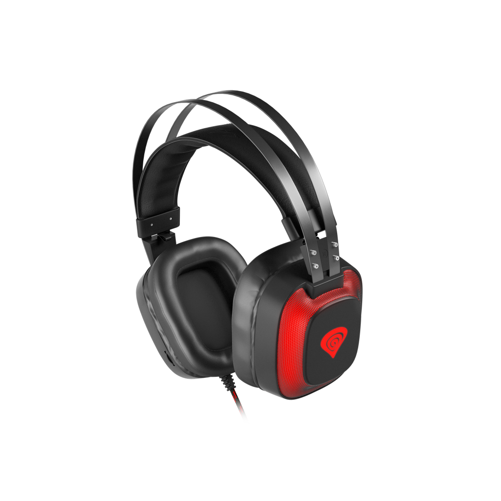 ყურსასმენი Genesis Radon 720 Gaming Headsets, USB Black/Red
