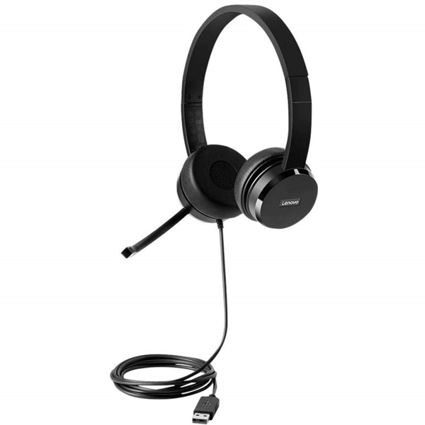 ყურსასმენი Lenovo 4XD0X88524 100 Stereo USB Headset (4XD0X88524) Black