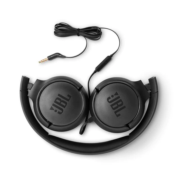 ყურსასმენი JBL T500 Wired, On-ear headphones Black