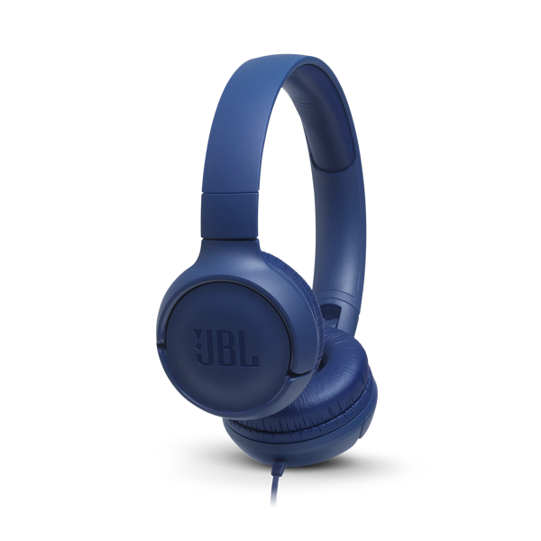 ყურსასმენი JBL T500 Wired, On-ear headphones Blue