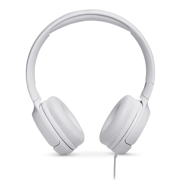 ყურსასმენი JBL T500 Wired, On-ear headphones White