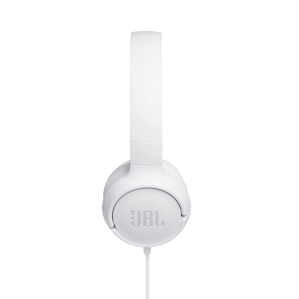 ყურსასმენი JBL T500 Wired, On-ear headphones White