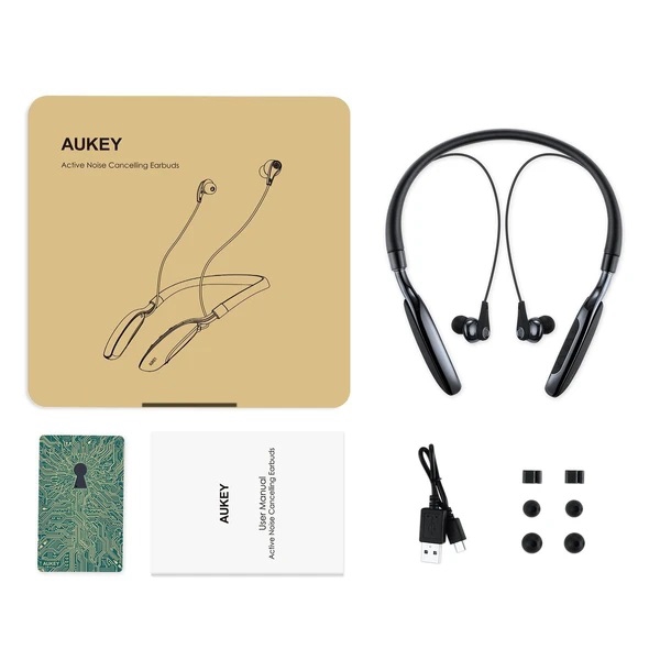 ყურსასმენი Aukey EP-B48 Neckband Bluetooth Headset Black