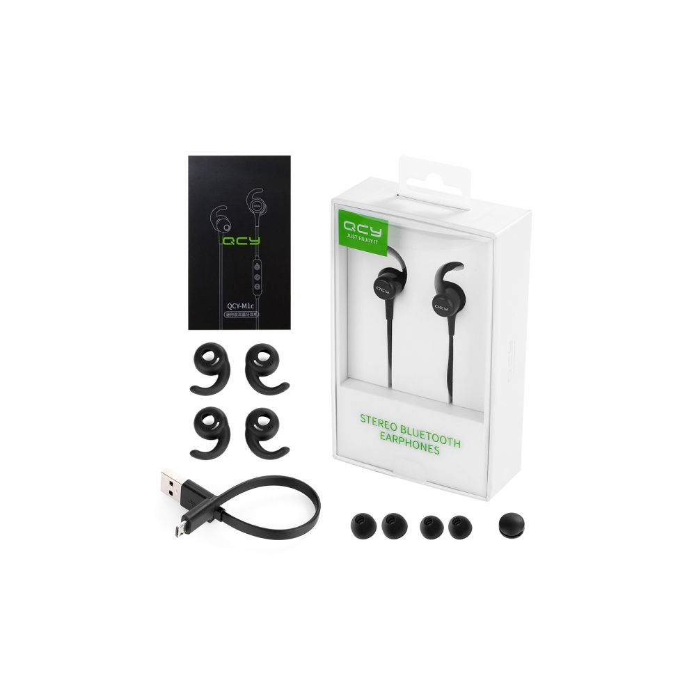 ყურსასმენი QCY M1C Wireless Bluetooth Earphones Black