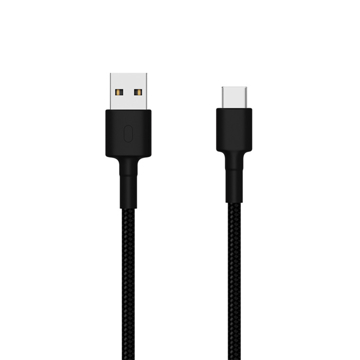 USB კაბელი Xiaomi SJV4109GL Mi USB to Type-C Braided Cable 1m Black