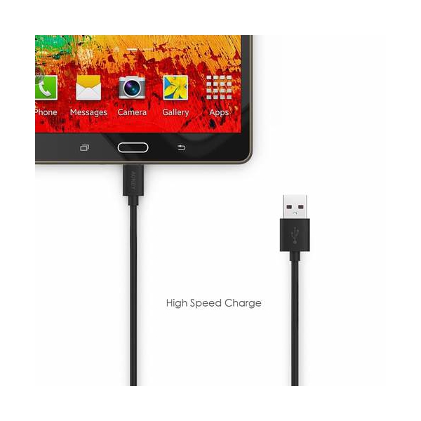 USB კაბელი Aukey CB-D9 Micro USB 2.0 Quick Charge 3.0 Cable 2m, Black