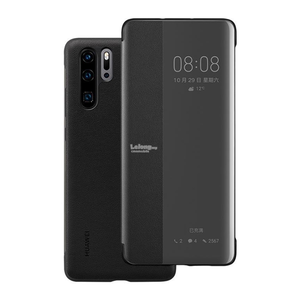 მობილურის ქეისი Huawei P30 Smart View Flip Cover Black