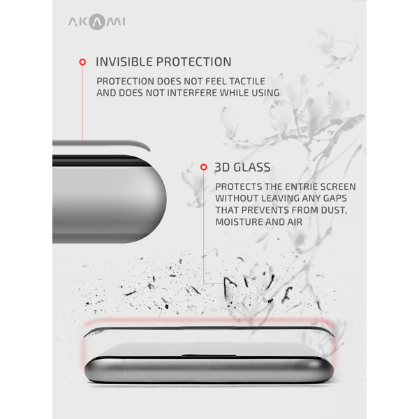 ეკრანის დამცავი AKAMI 3D glass protector for Realme 6