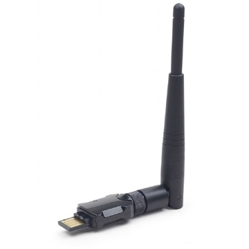 Wi-fi ადაპტერი Gembird USB WiFi Adapter, 300 Mbps (WNP-UA300P-01) Black