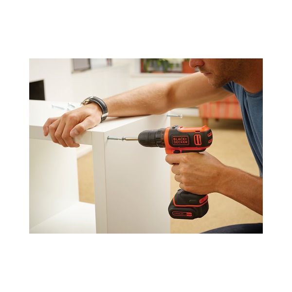 სახრახნისი Black & Decker BDCDD12B-XK Drill Driver (5035048631959)