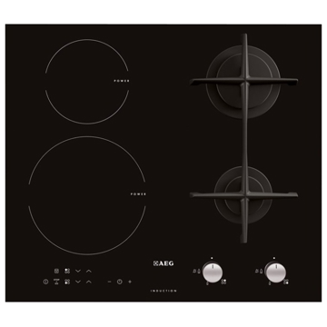 ჩასაშენებელი ქურის ზედაპირი AEG HD 634170 NB Hob, Built-in, Glass Ceramics Black